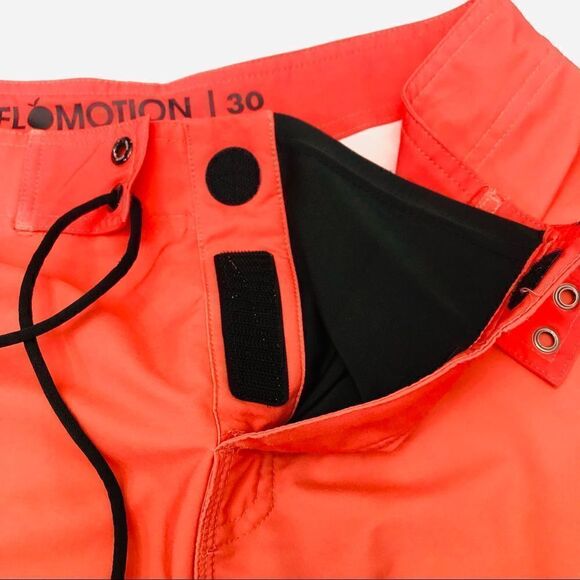 Flomotion Board Shorts Orange Men’s Swim Trunks Sz 30 - Picture 2 of 11
